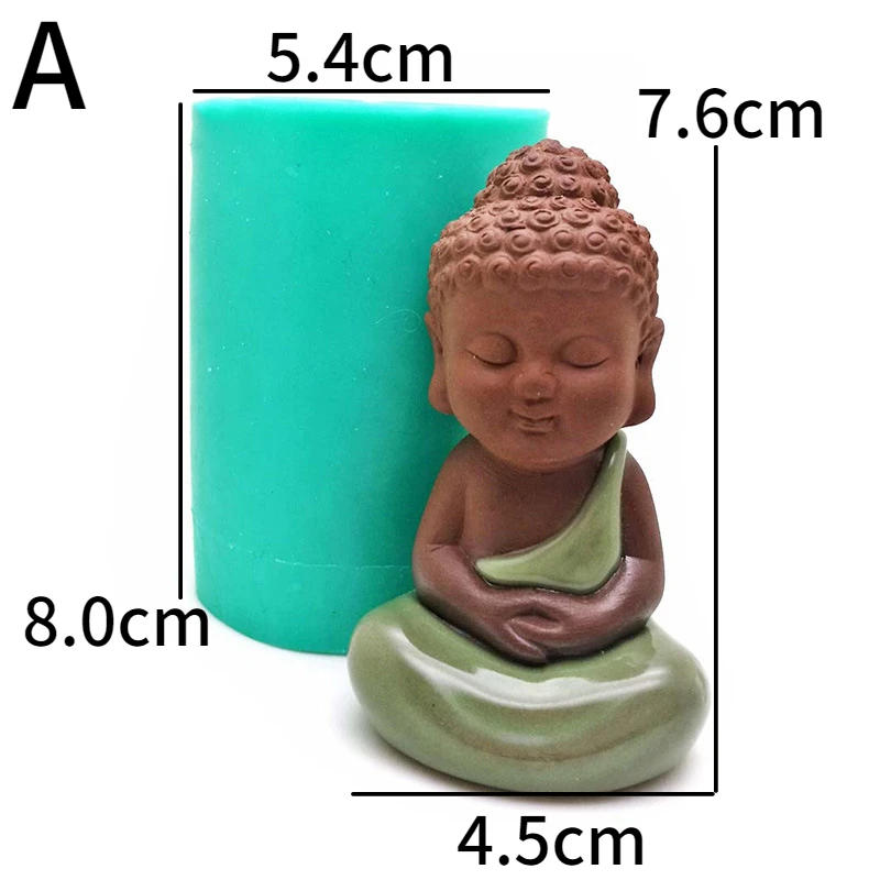 Description Picture 6 of itemDifferent Styles Buddha Silicone Mold 3D Buddha Candle Making Supplies Diy Handmade Soap Plaster Resin Mold Home Decoration Gift