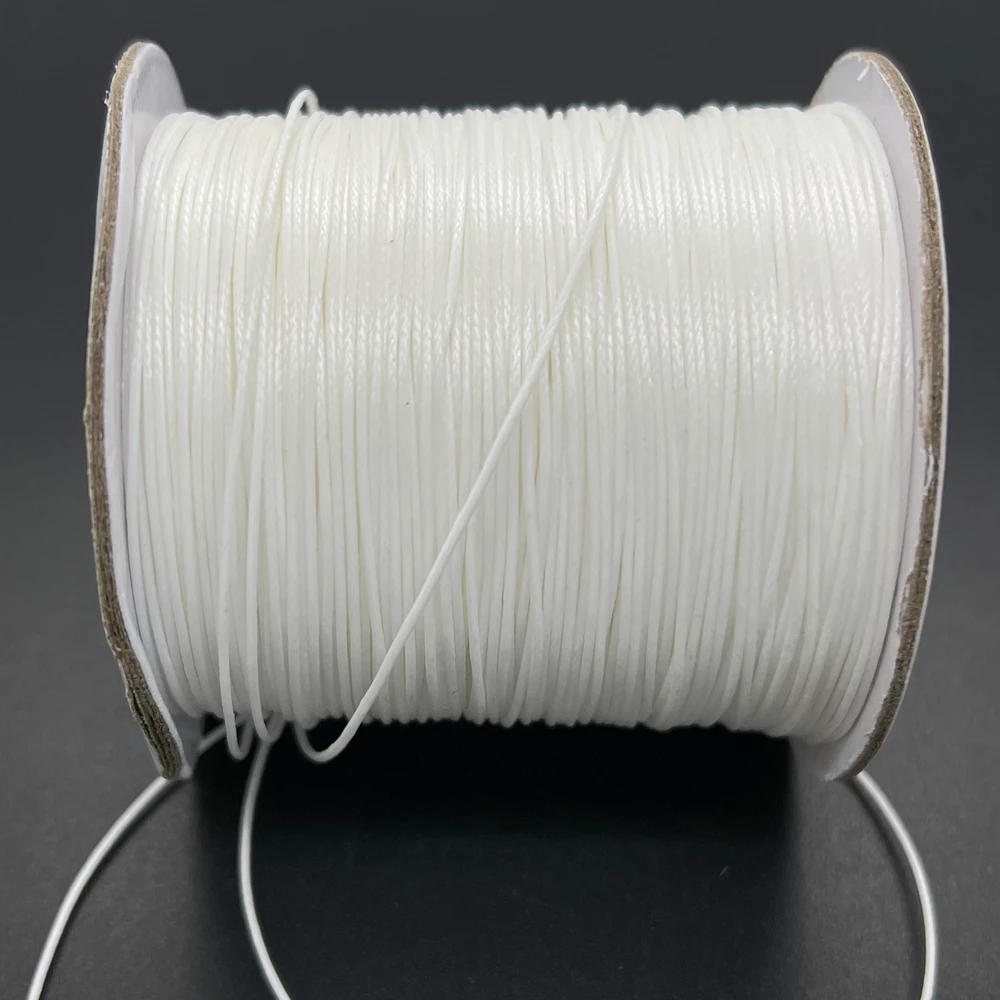 Description Picture 2 of itemNEW 0.5/0.8/1.0/1.5mm Waxed Cotton Cord Thread String Strap Necklace Rope for Jewelry Making for Shamballa Bracelet
