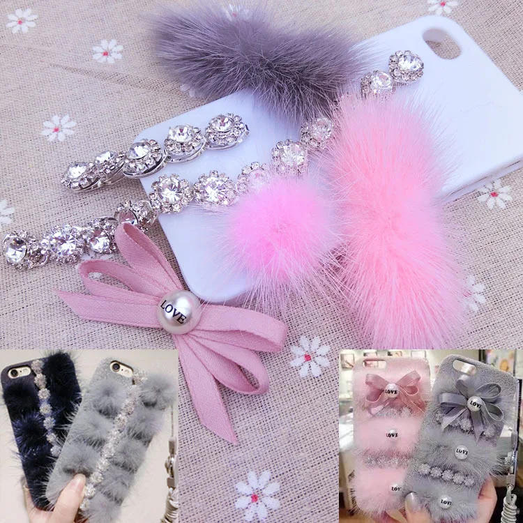 Description Picture 3 of item5pcs Real Natural Mink Pompon Bowknot 2*6cm Fur Pompom Balls Bow Tie Fluffy Pompones for Diy Jewelry Craft Supplies Accessories