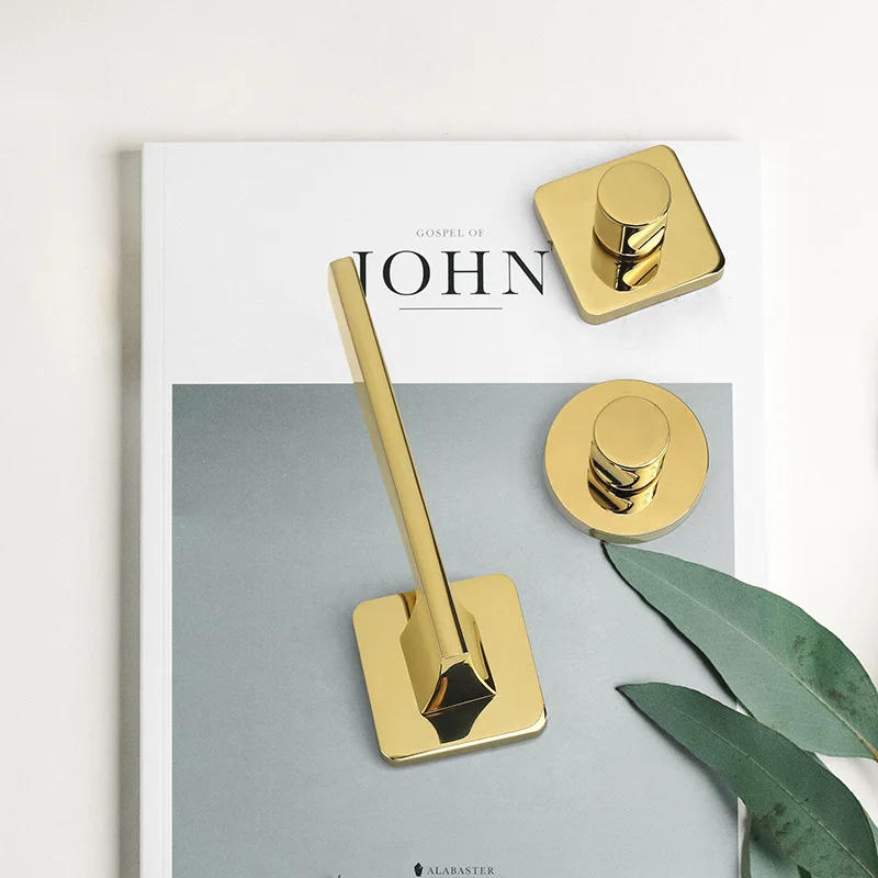 Description Picture 3 of itemModern Unilateral Zinc Alloy Safety Anti-theft Door Locks Interior Silent Handle Mechanical Door Lock Hardware Accessories