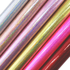 Holographic Faux Synthetic Leather Fabric For Bows Gift Boxes Home Decoration Crafts DIY H0248