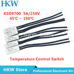 KSD9700 5A 250V 15C 35C 40C 55C 60C 75C 80C 85C 90C 95C 100C 155C NO NC Thermostat Thermal Protector fuses Temperature Switch