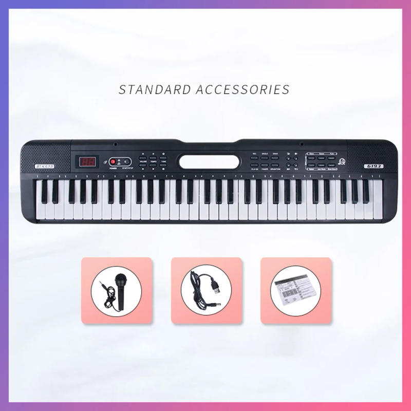 Description Picture 4 of itemPortable 61 Keys Digital Music Electronic Keyboard Kids Multifunctional Electric Piano for Piano Student Musical Instrument