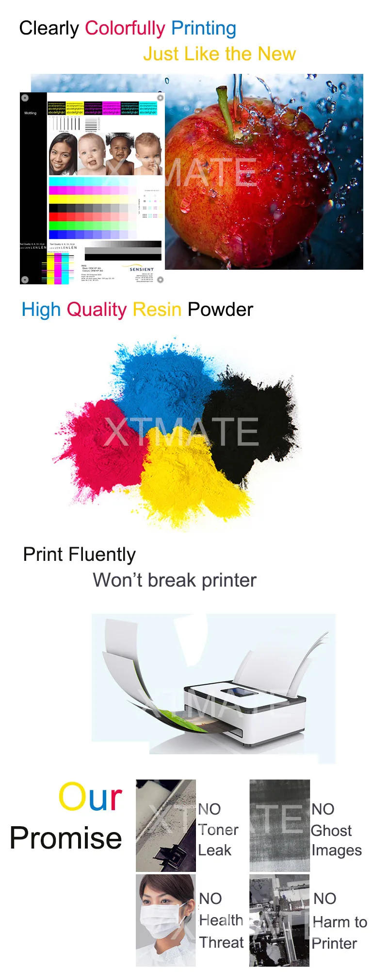 Description Picture 6 of item3.5K Toner Cartridge CTL2000HK CTL2000H CTL2000 for Pantum CP2200 CM2200 CP2200DN CM2200FDW CM2200FDN printer laser refill unit