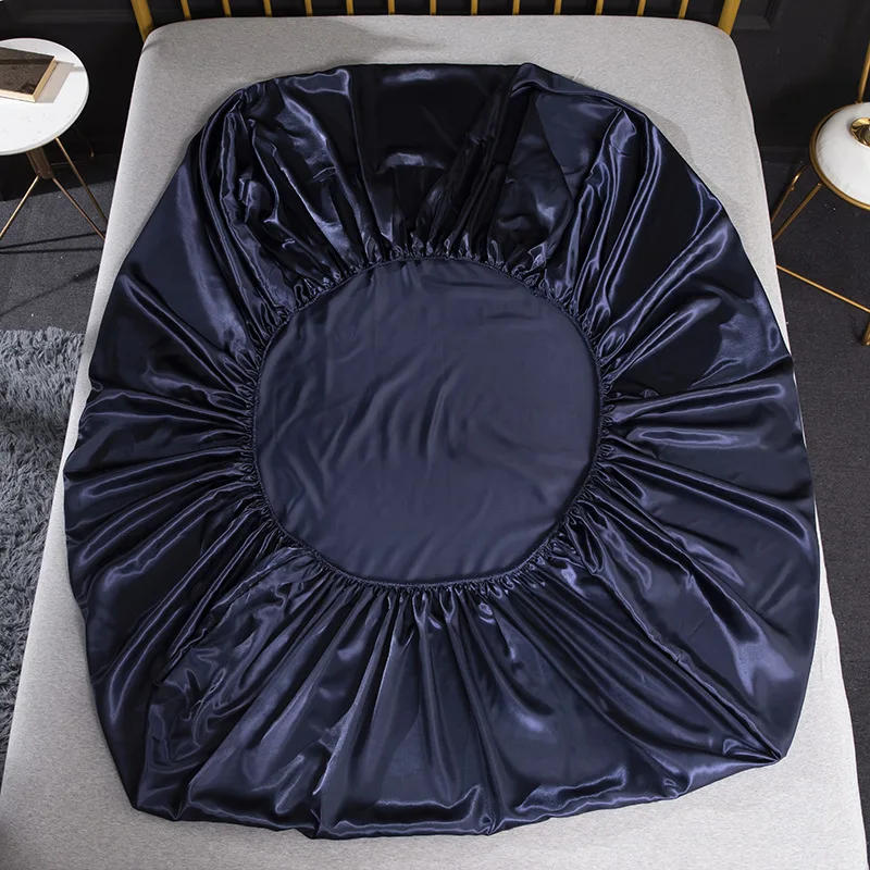 Description Picture 5 of itemLISM 4pcs Bedding Set Bed Linen Sets Satin Mattress Cover Set Sabanas King Size Bedsheet Smooth Soft Cool Bed Sheets pillowcase