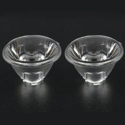 2pcs Diameter 17MM  LED Lens 20 30 45 60 Degree flat / Bead / stripe surface 5050 LED Lenses PMMA lens