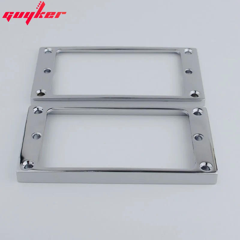 Description Picture 5 of item2 PCS Chrome Pickup Mounting Rings for Humbucker Pickups Cover Frame Flat Top Set Replacement Electric Guitar or Bass