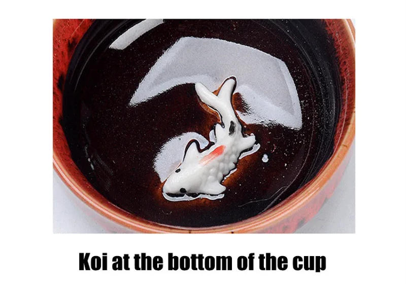 Description Picture 3 of item1 Pot 6 Cups Fish Play Tea Set Chinese Style Ceramic Kung Fu Tea Set Teapot Portable Tea Cups Of Tea Ceremony Teaware Sets Gifts