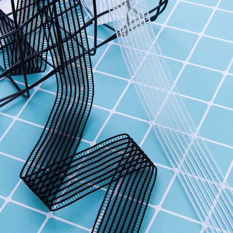 Description Picture 5 of itemWhite Black 5 Meters Mesh Elastic Band 25mm 40mm DIY Clothing Rubber Band Sewing Accessories bandas elasticas elastico