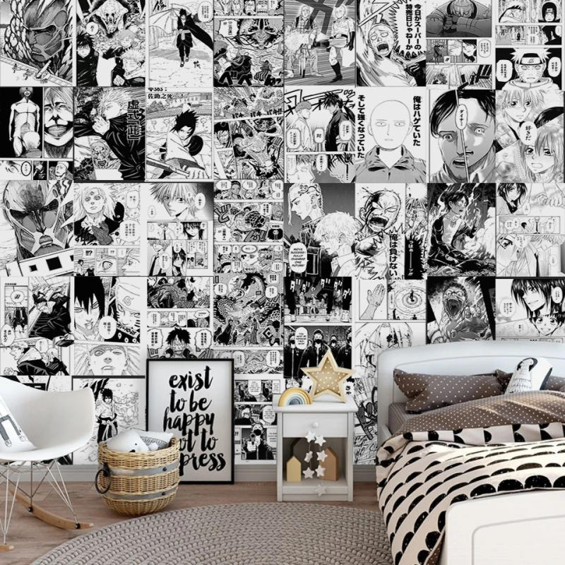 Description Picture 4 of itemPopular anime 21x30cm 20/30/40pcs manga wall stickers anime wallpaper poster anime stickers Teen room decoration