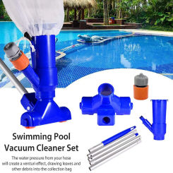1 Set Portable Swimming Pool Vacuum Cleaner Cleaning Tools Suction Head Pool Pond Fountains Spa Pool Vacuum Brush Cleaner