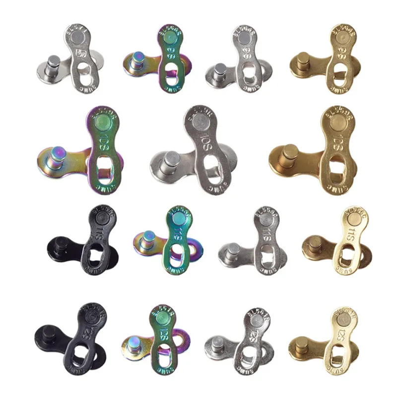 Description Picture 2 of item2 Pairs Bicycle Chain Link Connector Lock Set MTB Road Bike Chain Quick Release Buckle for 6/7/8/9/10/11 Speed