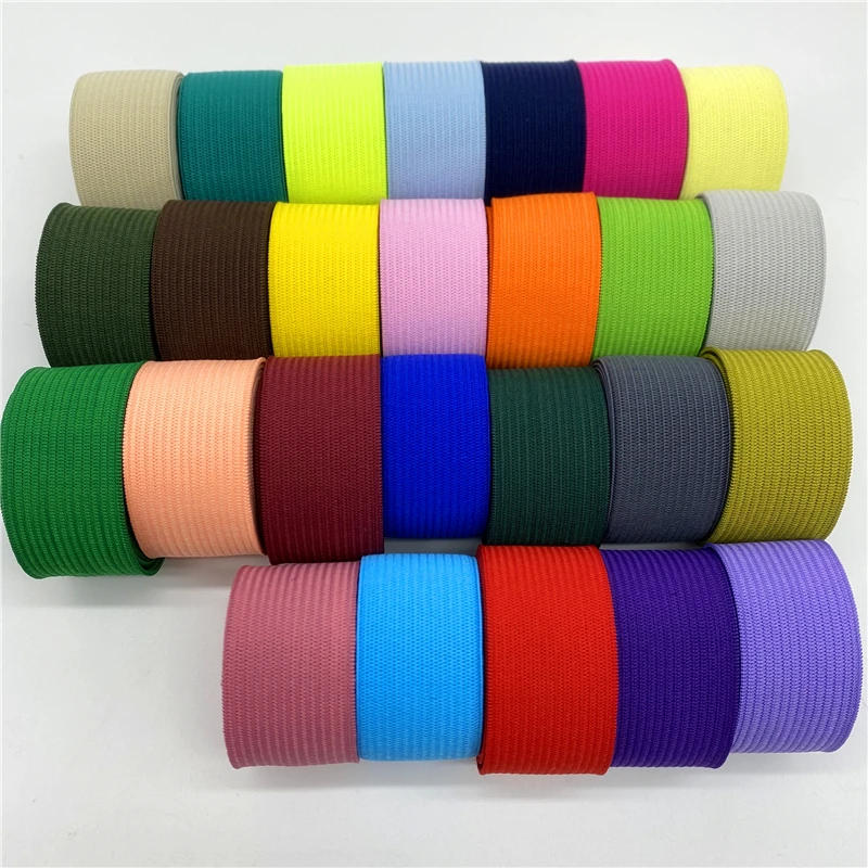 Description Picture 2 of item2yards/Lot 20mm 25mm High Elastic Sewing Elastic Band For Fiat Rubber Band Waist Band Stretch Rope Elastic Ribbon