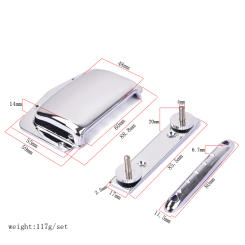 1 Set DIY Finest Guitar Bridge & Tailpiece For Teisco Electric Guitar Chrome