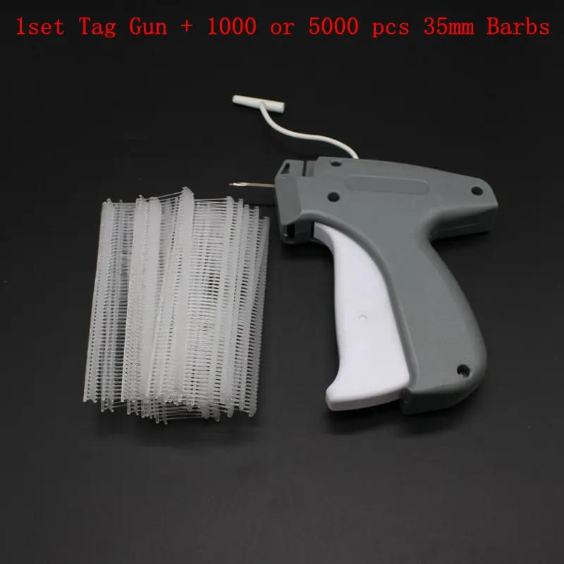 Description Picture 2 of item1set Tag Gun + 1000 or 5000 pcs 35mm Barbs Garment Handheld Clothes Price Label Tagging