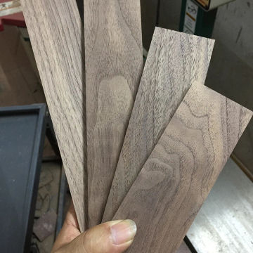 HQ TB1 DIY Knife Handle Material Timber Log Rare Wood Block 0.6-1CM Thin African Black Walnut Wood Lumber for Craft Hobby Tool