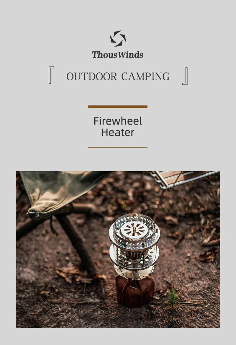Description Picture 2 of itemThous Winds Outdoor Gas Burner, Firewheel Winter Heater Stove, Ultralight Heating Cooking Survival Equipment, Camping Supplies