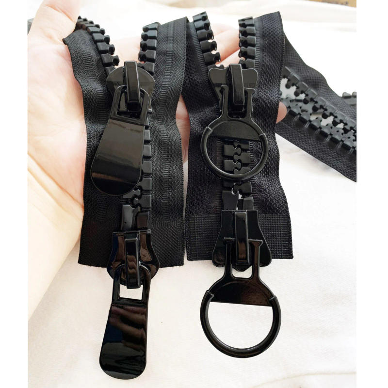 Description Picture 2 of item#20 50-150cm double Way Separating Super Large Resin Zipper black for Parka Down Jacket Coat Tent Zipper Sliders DIY Sewing