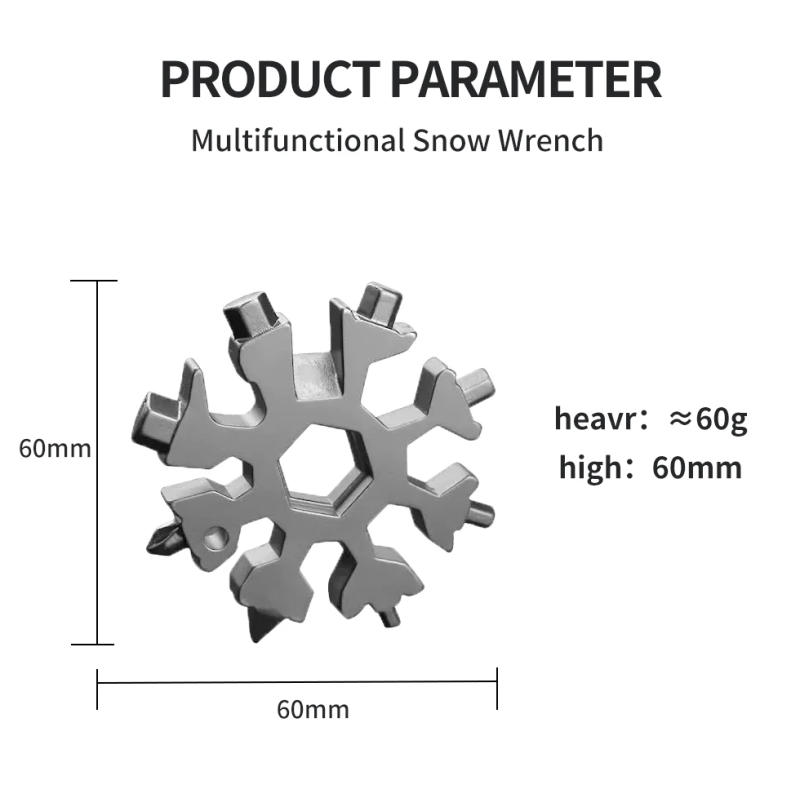 Description Picture 5 of itemHex wrench Multifunctional snow wrench multi-purpose universal tool portable and portable hexagonal carbon steel plate hand