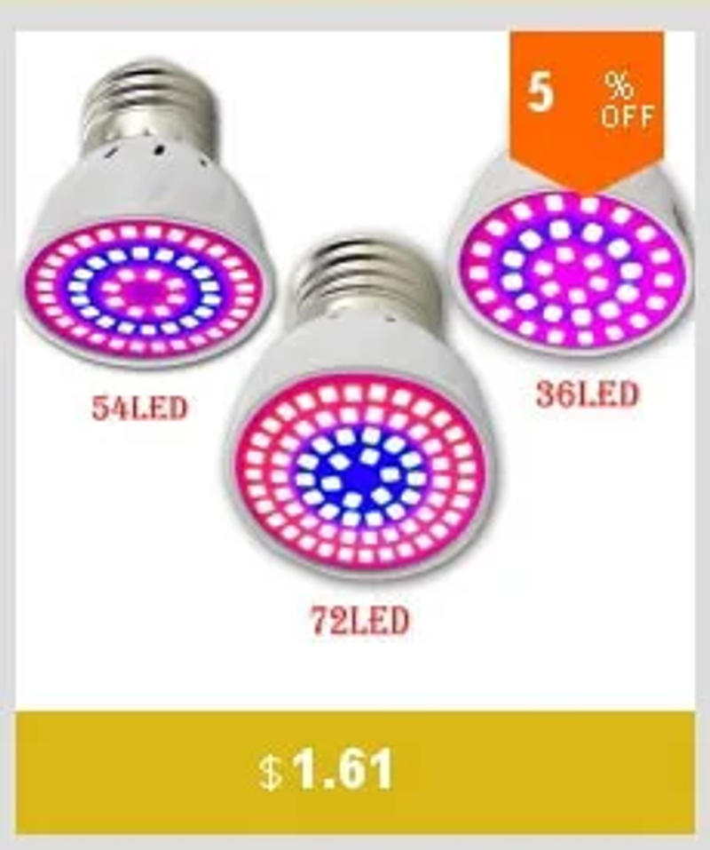 Description Picture 4 of itemIndoor Plant LED Flower Grow Light Bulbs Lamp 126 Leds Growing Lights E27 SMD Hydroponics Green House Vegetable System
