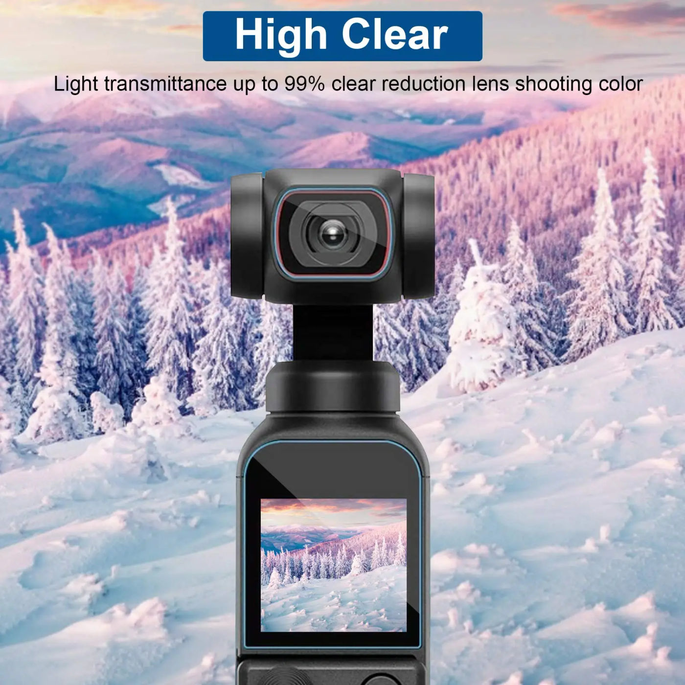 Description Picture 6 of itemFor DJI Osmo Pocket Tempered Glass Screen Protector For DJI Osmo Pocket 2  Handheld Gimbal Camera Anti-Scratch Protection Film