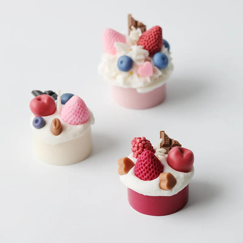 Description Picture 6 of itemSmall Cake Mold for Candle Making, Handcraft Soap Making Tool, DIY Scented Candles Silicone Mould, Crystal Epoxy Decor Mold