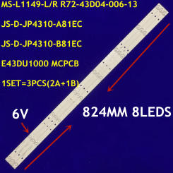 20set LED Strip 8Lamp For 43X600 MS-L2317-A MS-L2317-B JS-D-JP4310-A81EC JS-D-JP4310-B81EC E43DU1000 MCPCB R72-43D04-006-13