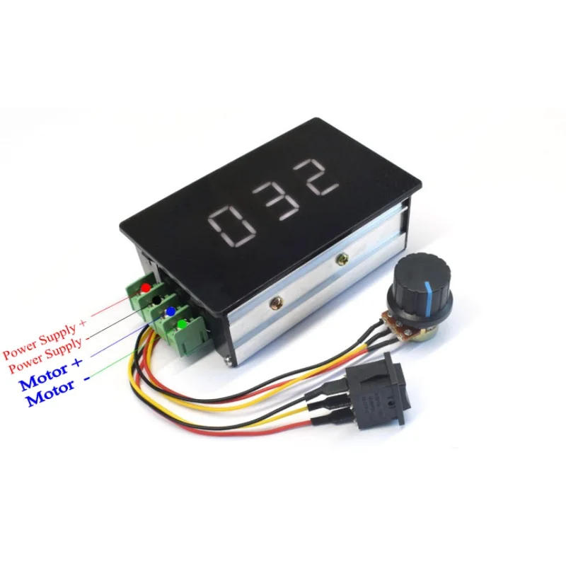 Description Picture 6 of itemDigital Display 0~100% adjustable DC 6-60V 20A DC Motor Speed Controller Regulator PWM 6V 12V 24V 48V 2000W Forward Backward