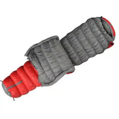 Super Warm Ultralarge 225*90CM 2500G/3000G White Goose Down Filling Ultralight Waterproof  Camping Winter Sleeping Bag