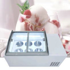 Commercial Mini Glass Door Ice Cream Display Freezer Upright Transparent Glass Door Fridge/showcase
