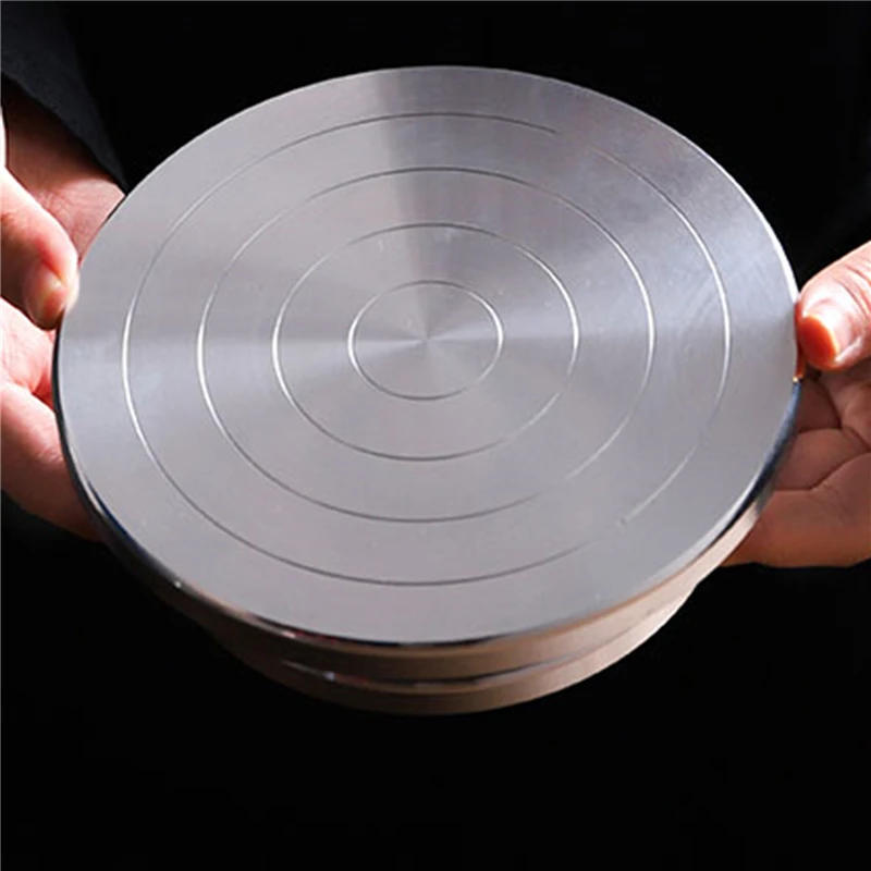 Description Picture 4 of item15cm-30cm Double Face Use Aluminum Turntable For Ceramic Clay Sculpture Platform Pottery Wheel Lazy Rotary Tools