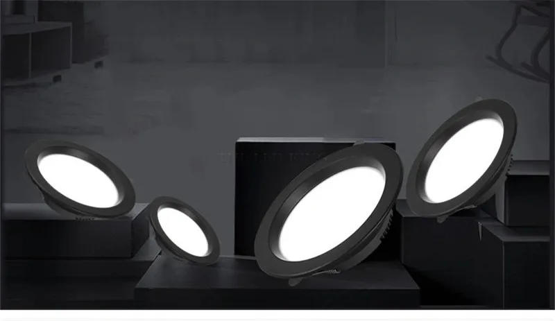 Description Picture 5 of itemLED Downlight 5W 7W 9W 12W 15W 20W Round Recessed Lamp 220V 230V 240V Led Bulb Bedroom Kitchen Indoor LED Spot Lighting