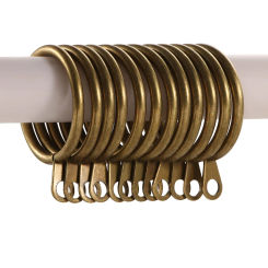 6Pcs Metal Curtain Rings Curtain Accessories Curtain Rings Hanging Hooks for Curtains Rods Pole Voile Heavy Duty Rings