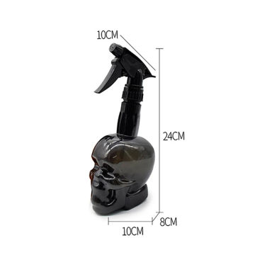 500ML Hairdressing Spray Bottle Professional Barber Shop Refillable Bottles Skull Shape Adjustable Nozzle Empty Bottle Container