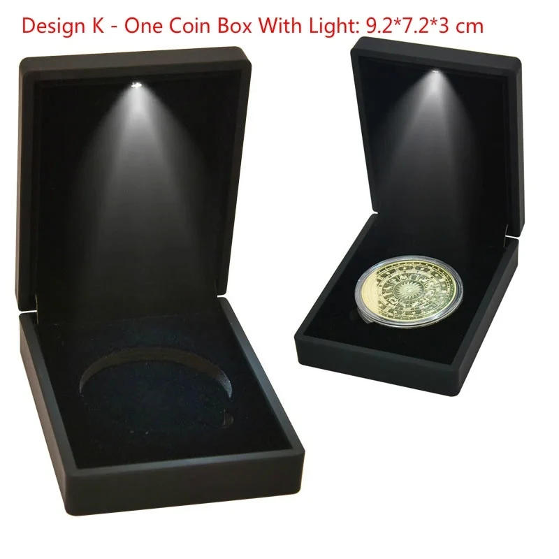Description Picture 6 of item13 Styles Challenge Coin Holder Medal Storage Shelf Military Coin Display Stand Case Collector Box Desk Decor Gifts for Men