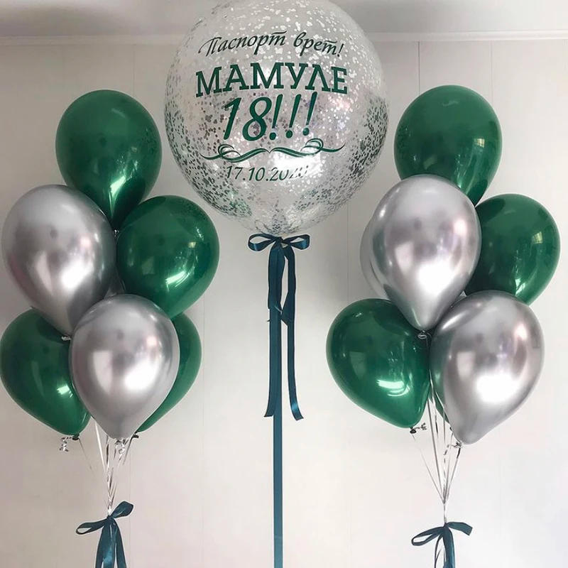 Description Picture 6 of item11-18Pcs Bunch Balloon Ink Green Jungle Theme Latex Balloon Wedding Birthday Party Decoration Festival Celebration Supplies