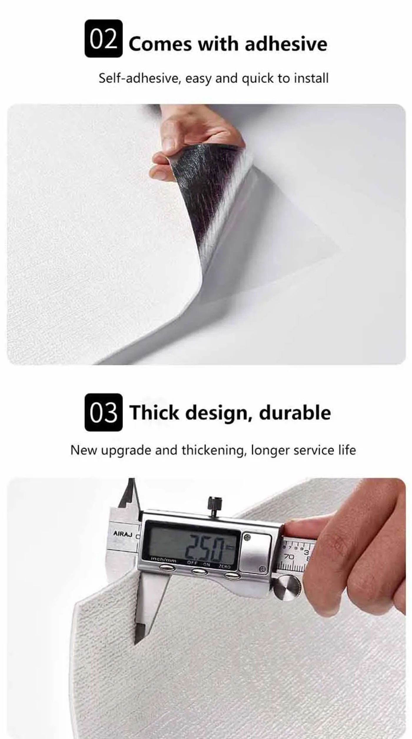 Description Picture 4 of item0.5x2.8m 3D Wall Linen New Design Self-adhesive Living Room Bedroom Waterproof Wallpaper Children's Room Decorative Wall