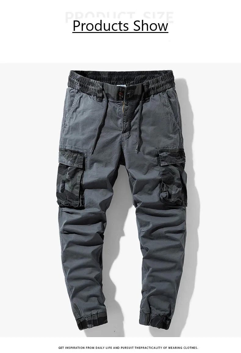 Description Picture 5 of itemSpring and Autumn Overalls Men's Outdoor Sportswear Autumn New Tactical Pants Casual Sports Pants Men's Cotton Trousers