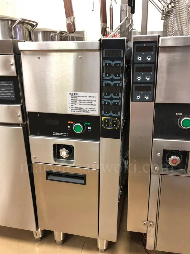 Description Picture 6 of itemCommercial Professional 30L Electric Standing Auto Lift-up Noodle Cooker with 3 Baskets Automatic basket lift Pasta Cooker