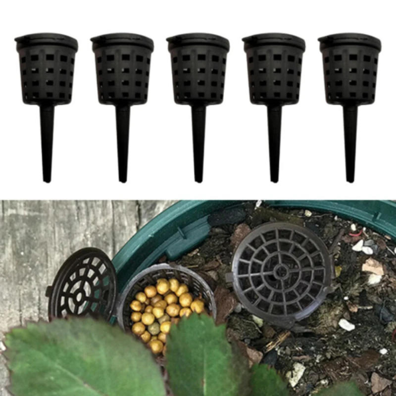 Description Picture 5 of item50Pcs Plant Fertilizer Baskets With Lid Orchid Cultivate Park Root Nursery Pots Bonsai Portable Automatic Fertilizer Pot Box