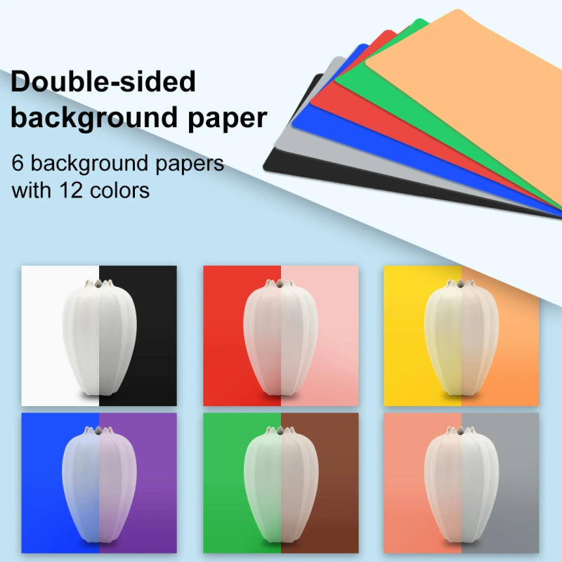 Description Picture 5 of itemPULUZ Photography Lightbox,Photo Studio Light Box,Dimmable LED Softbox Photo Studio Shooting Tent Box Kit 6/12 Colors Backdrops