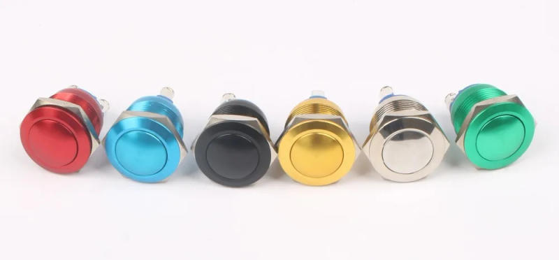 Description Picture 3 of item1pc 12/16/19/22mm Metal brass Push Button Switch Domed Round Momentary Button Screw Terminal Waterproof