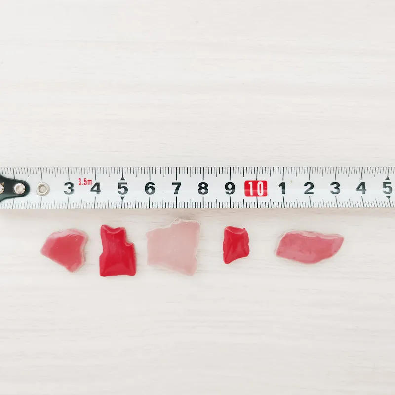 Description Picture 2 of item18oz/510g Polygon Porcelain Mosaic Tiles DIY Craft Ceramic Tile Mosaic Making Materials 1-4cm Length,1~4g/pc,3.5mm Thickness