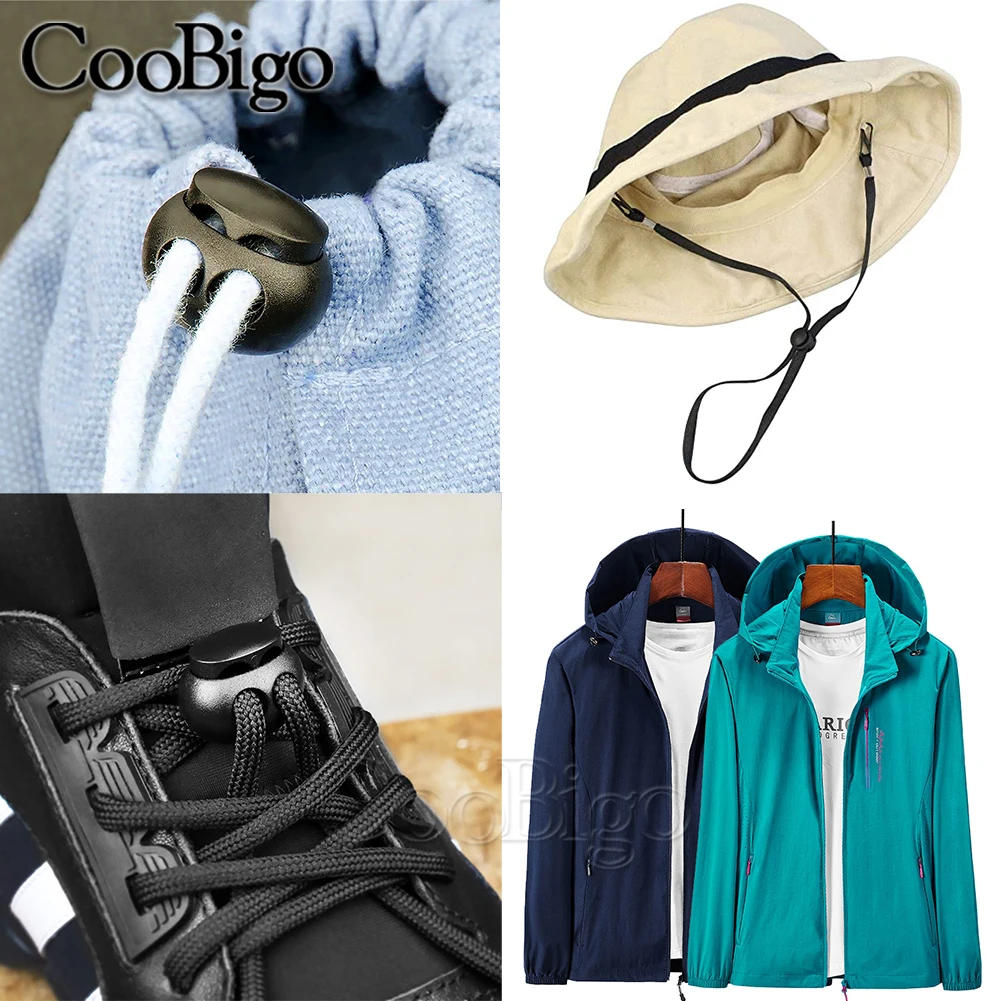 Description Picture 6 of item10pcs Cord Lock Stopper Clamp Toggle Clip for Shoelace Lanyard Paracord Rope Drawstring Garment Sewing Accessories Dia. 6mm