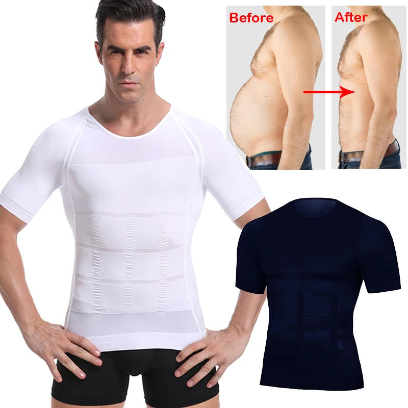Description Picture 6 of itemMen's Slimming Shaper Posture Vest Male Tummy Abdomen Corrector Compression Body Modeling Fat Burner Chest Tummy Shirt Corset