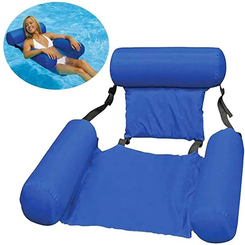 Description Picture 2 of itemSummer Inflatable Chair Foldable Floating Row PVC Swimming Pool Water Hammock Air Mattresses Bed Beach Water Sport Lounger Chair
