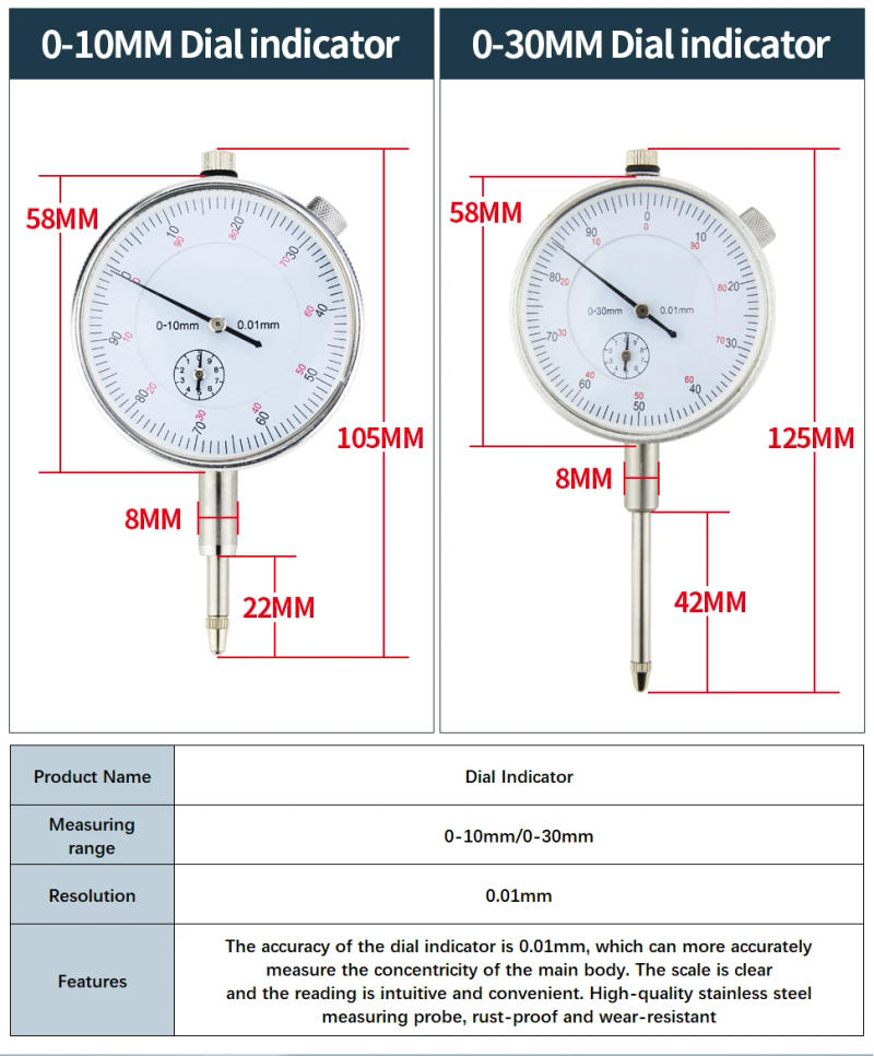 Description Picture 5 of itemMagnetic stand Dial Indicator Magnetic Base Holder Stand dial gauge Table Scale Precision Indicators Micrometer Measurement Tool