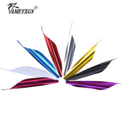 50pcs Archery Arrow Feathers 1.8" Rotary Fletches Right Wing Vanes for Carbon Arrow DIY Bow Hunting Shooting Accessories AMIER