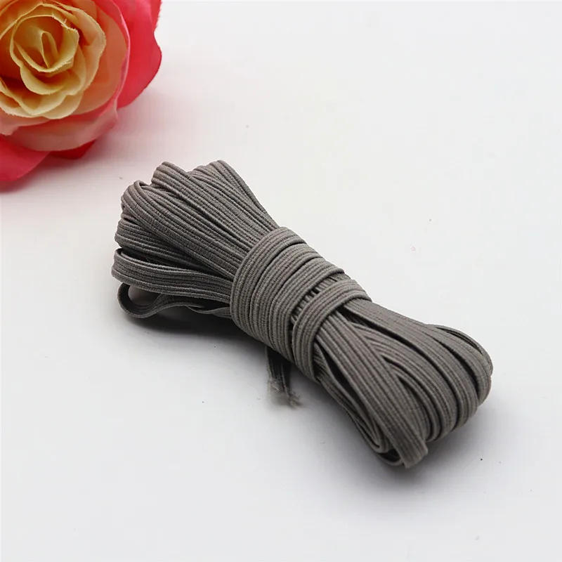 Description Picture 5 of item3mm 6mm Elastic Rope Rubber Band Webbing Color Flat High Elastic Belt Belt Lace Decoration Belt Clothing Accessories 5 M 10M