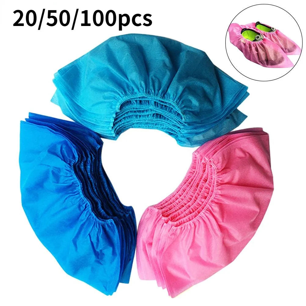 Description Picture 2 of item50/100pcs Disposable Shoe Cover Dustproof Non-slip Dhoe Cover Children Students Adult Non-woven Household Foot Cover